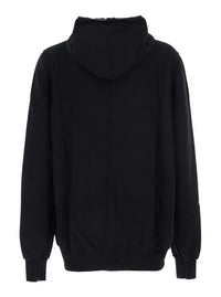 Drkshdw Men Black Hoodie With Kangaroo Pocket On The Front In Cotton Man