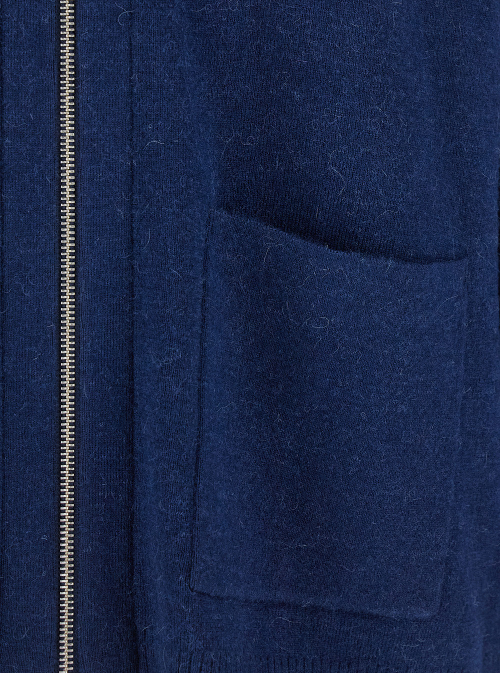 Jw Anderson Men Blue Cardigan With V Neck And And Front Zip Closure In Wool Blend Man