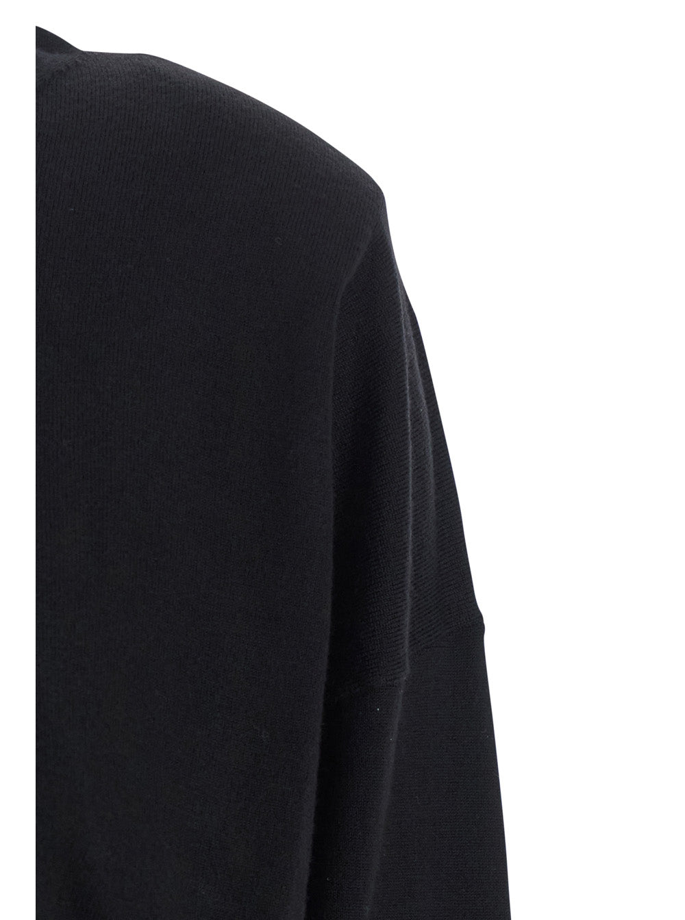 P.A.R.O.S.H. Women Black Dress With Boat Neck In Wool And Cashmere Blend Woman