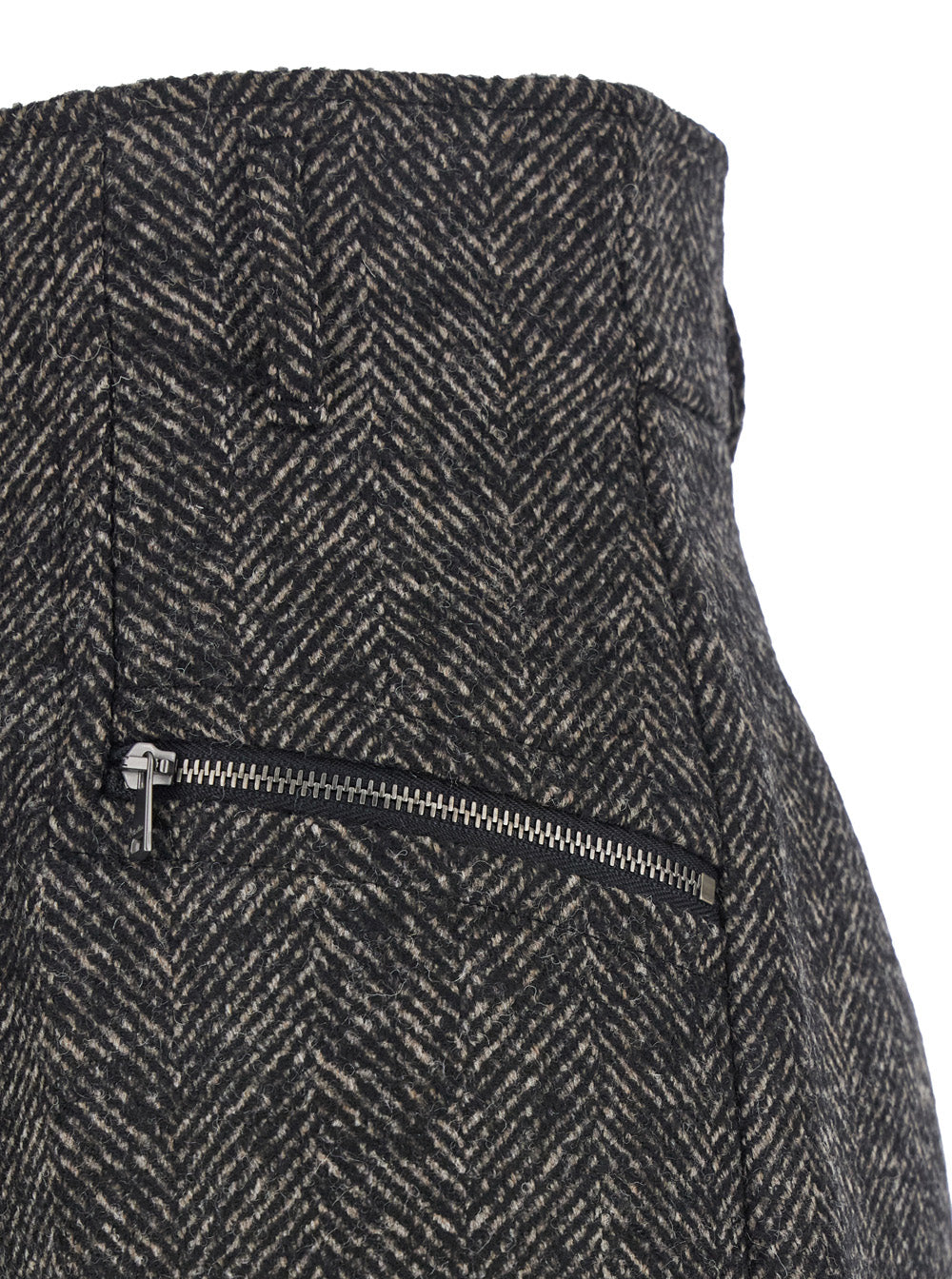 MAX MARA Max Mara Women Brown Shorts With Belt Loops And Button Closure In Virgin Wool Blend Woman