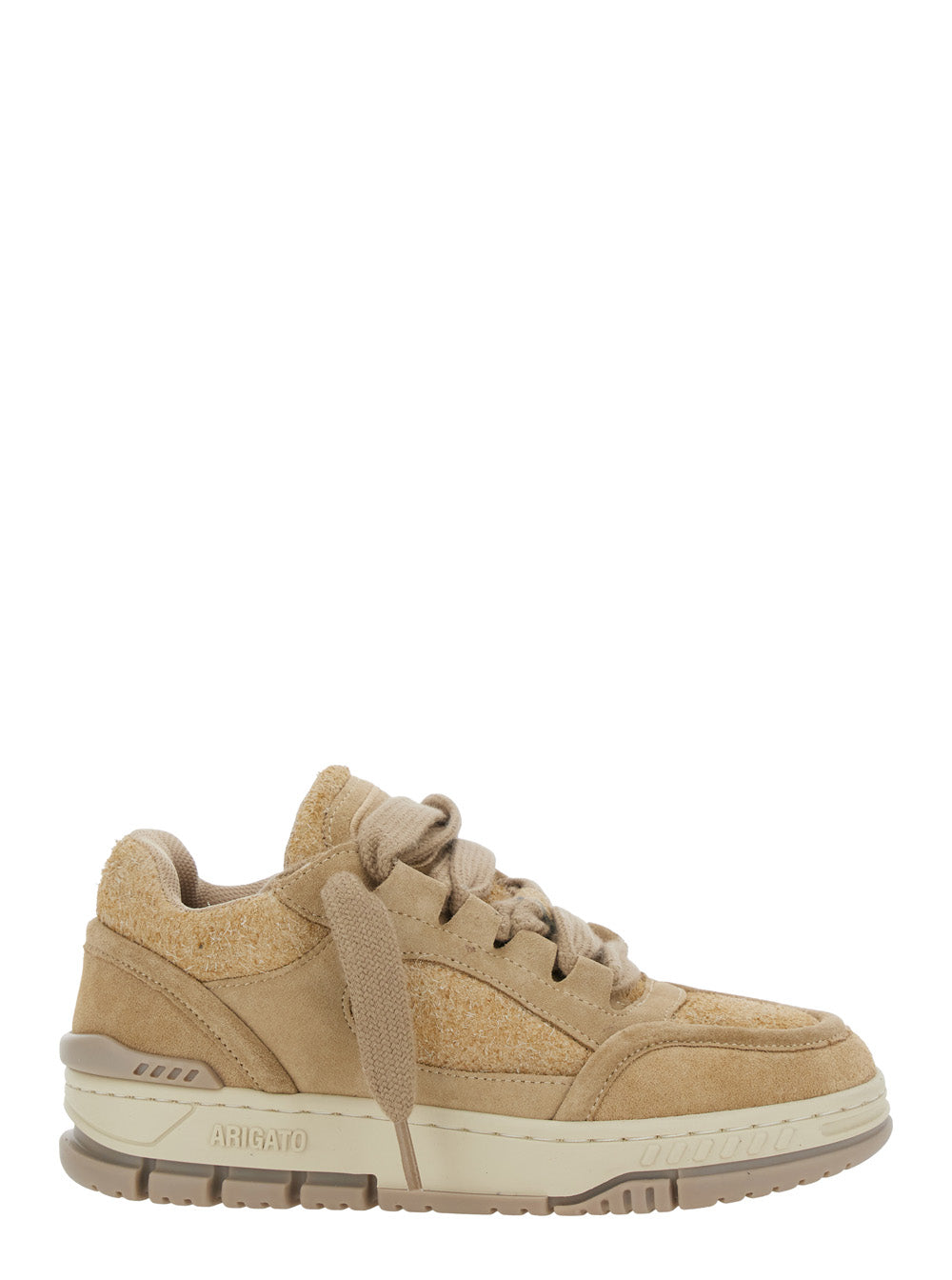 Axel Arigato Women 'Area Lo' Beige Low Top Sneakers With Logo Patch On The Tongue And Chunky Sole In Leather Blend Woman