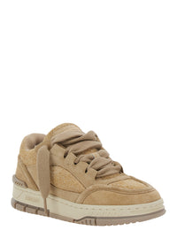 Axel Arigato Women 'Area Lo' Beige Low Top Sneakers With Logo Patch On The Tongue And Chunky Sole In Leather Blend Woman