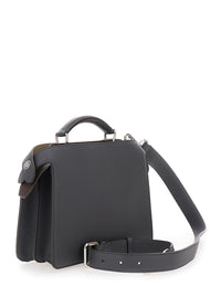 Fendi Men 'Iseeu Small' Grey Handbag With Removable Internal Pocket In Leather Man