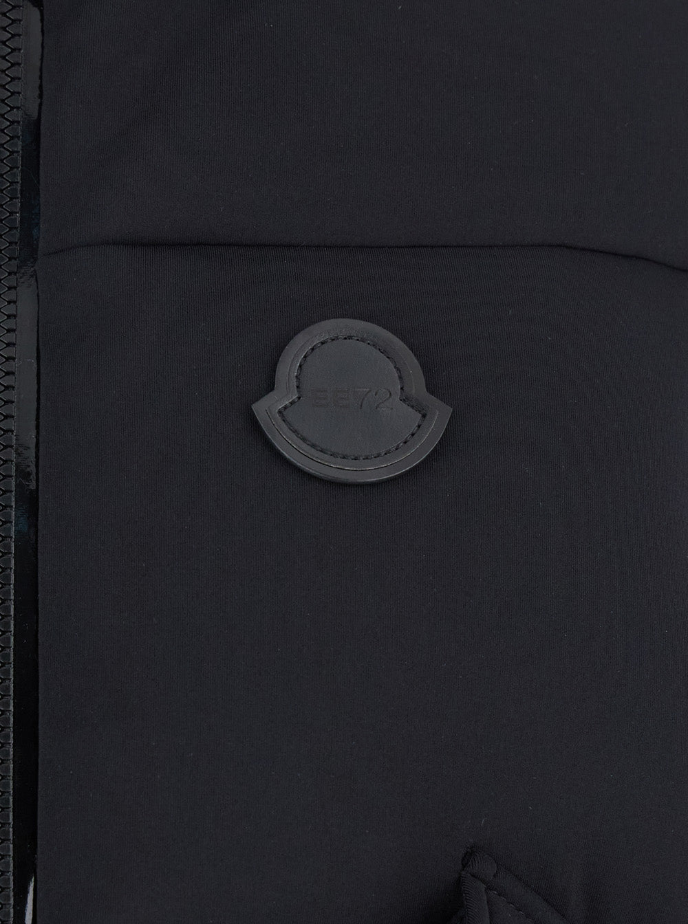 Moncler Genius Women 'Otis' Black High-Neck Vest With Logo Patch On The Chest In Tech Fabric Woman