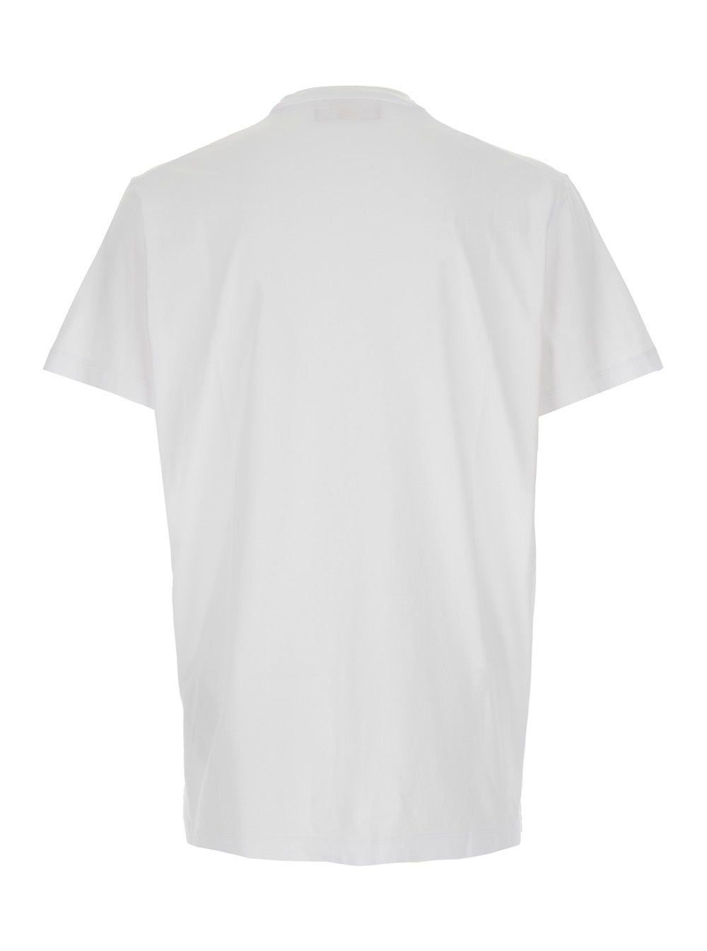 Dsquared2 Men 'Ducati X D2' White T-Shirt With Logo On The Front In Cotton Man