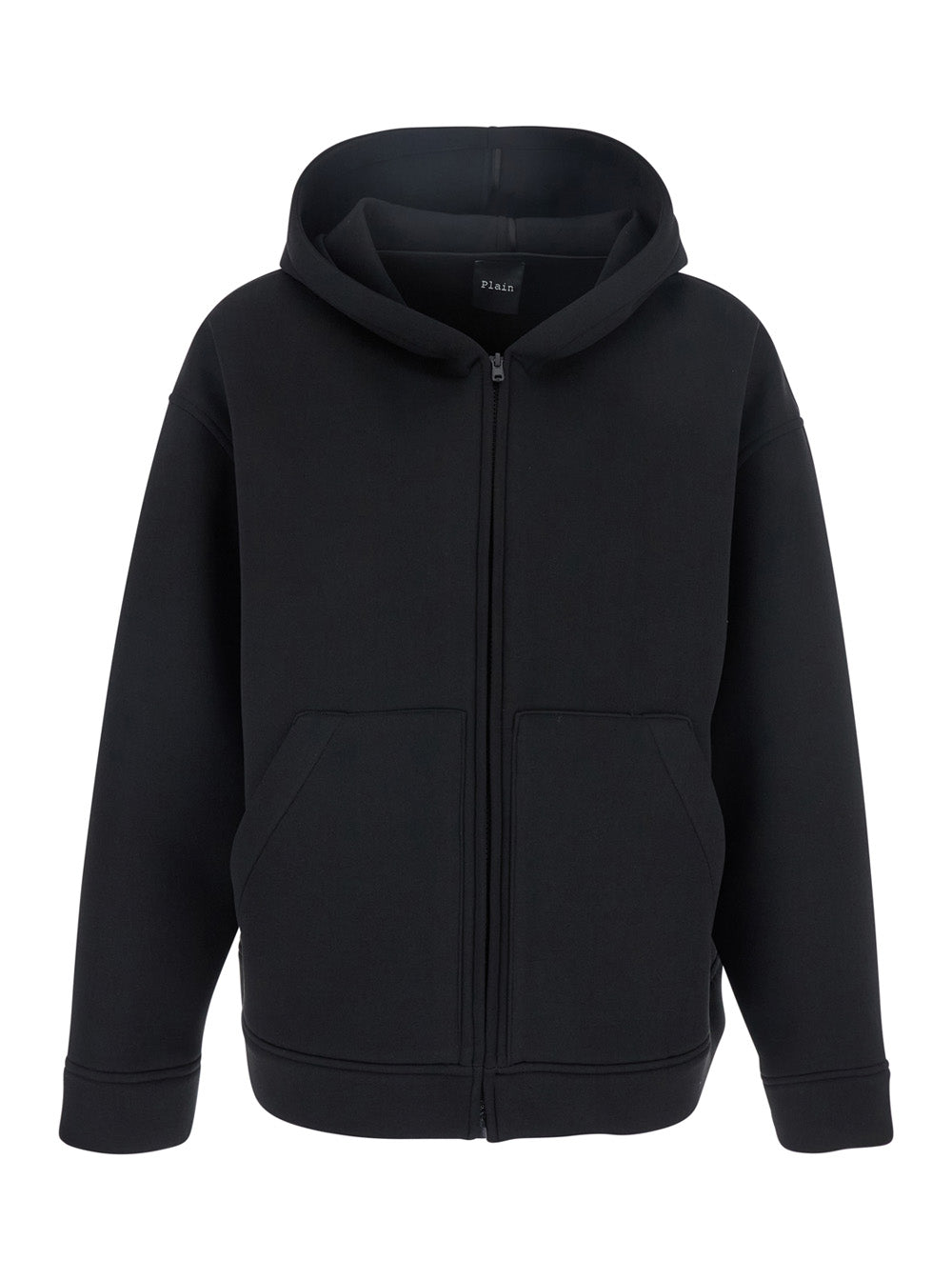 Leplain Women Black Jacket With Fixed Hood And Two Front Pockets In Tech Fabric Woman