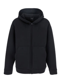 Leplain Women Black Jacket With Fixed Hood And Two Front Pockets In Tech Fabric Woman