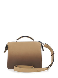 Fendi Men 'Iseeu Small' Beige Handbag With Removable Internal Pocket And Faded Effect In Leather Man