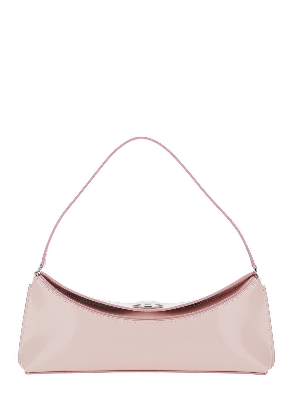 JACQUEMUS Jacquemus Women 'Le Calisso' Pink Shoulder Bag With Engraved Snap Button In Leather Woman