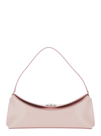 JACQUEMUS Jacquemus Women 'Le Calisso' Pink Shoulder Bag With Engraved Snap Button In Leather Woman