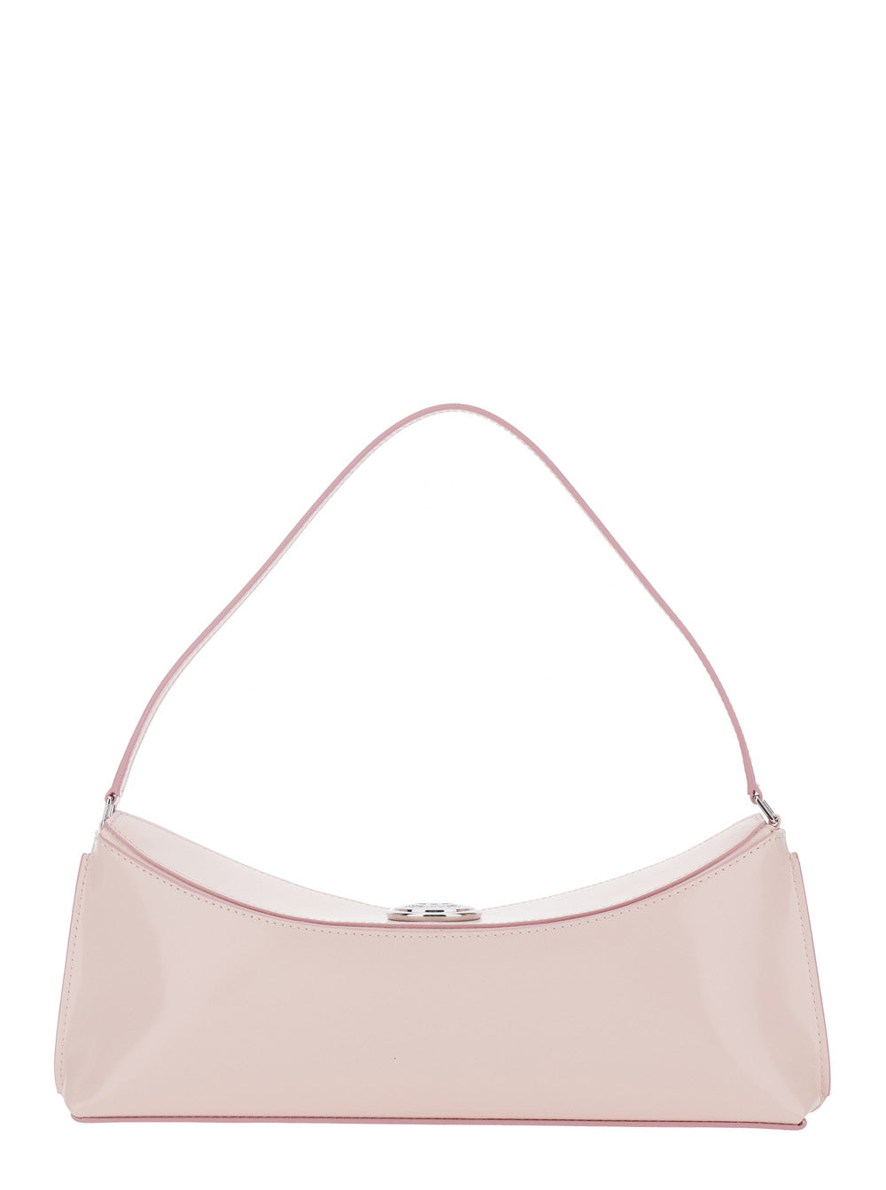 JACQUEMUS Jacquemus Women 'Le Calisso' Pink Shoulder Bag With Engraved Snap Button In Leather Woman