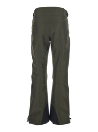 Moncler Grenoble Women Green Pants With Elastic Drawstring Hem And Logo Patch On The Sleeve In Tech Fabric Woman