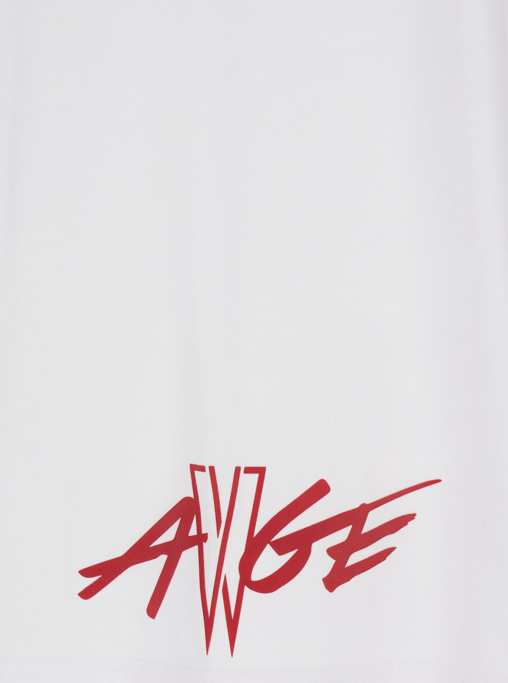 Moncler Genius Men Red Crewneck T-Shirt With Quilted Effect Graphic Print On The Front And Logo Lettering On The Rear In Cotton Man