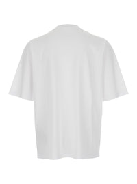Dsquared2 Men 'D2 X Magliano' White Crewneck T-Shirt With Maxi Print On The Front In Cotton Man