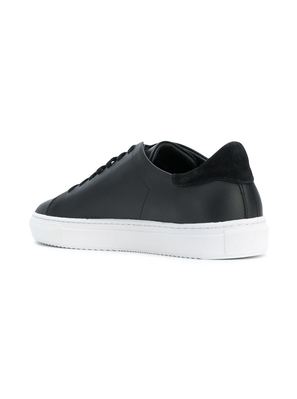 Axel Arigato Men '90 Clean' Black Low Top Sneakers With Logo Lettering On The Side In Leather Man