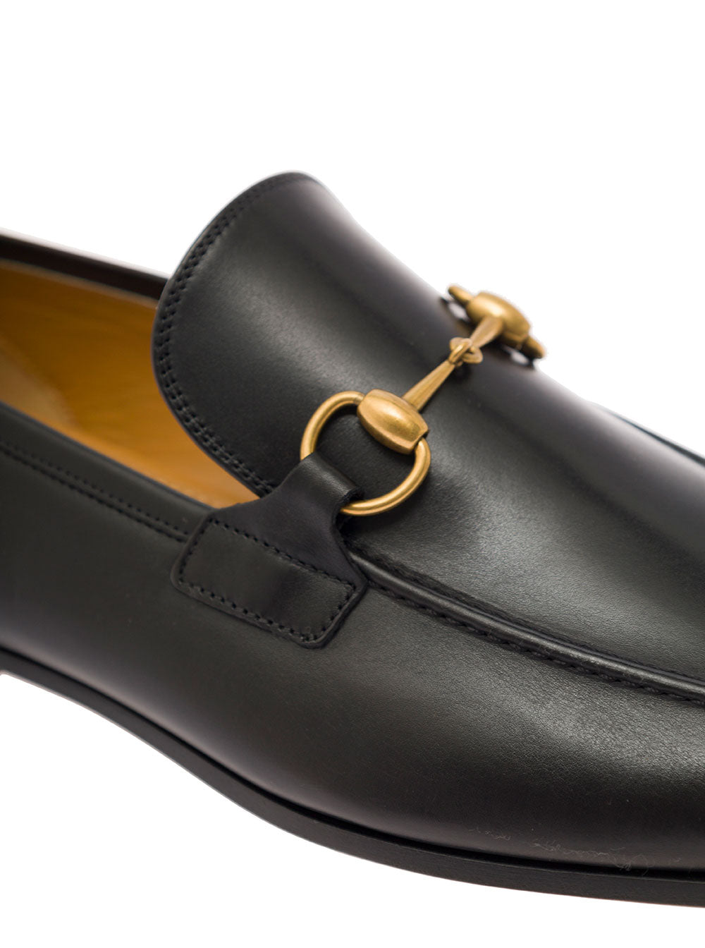 GUCCI Gucci Men Loafer 'Jordaan' With Leather Clamp Detail Black Men