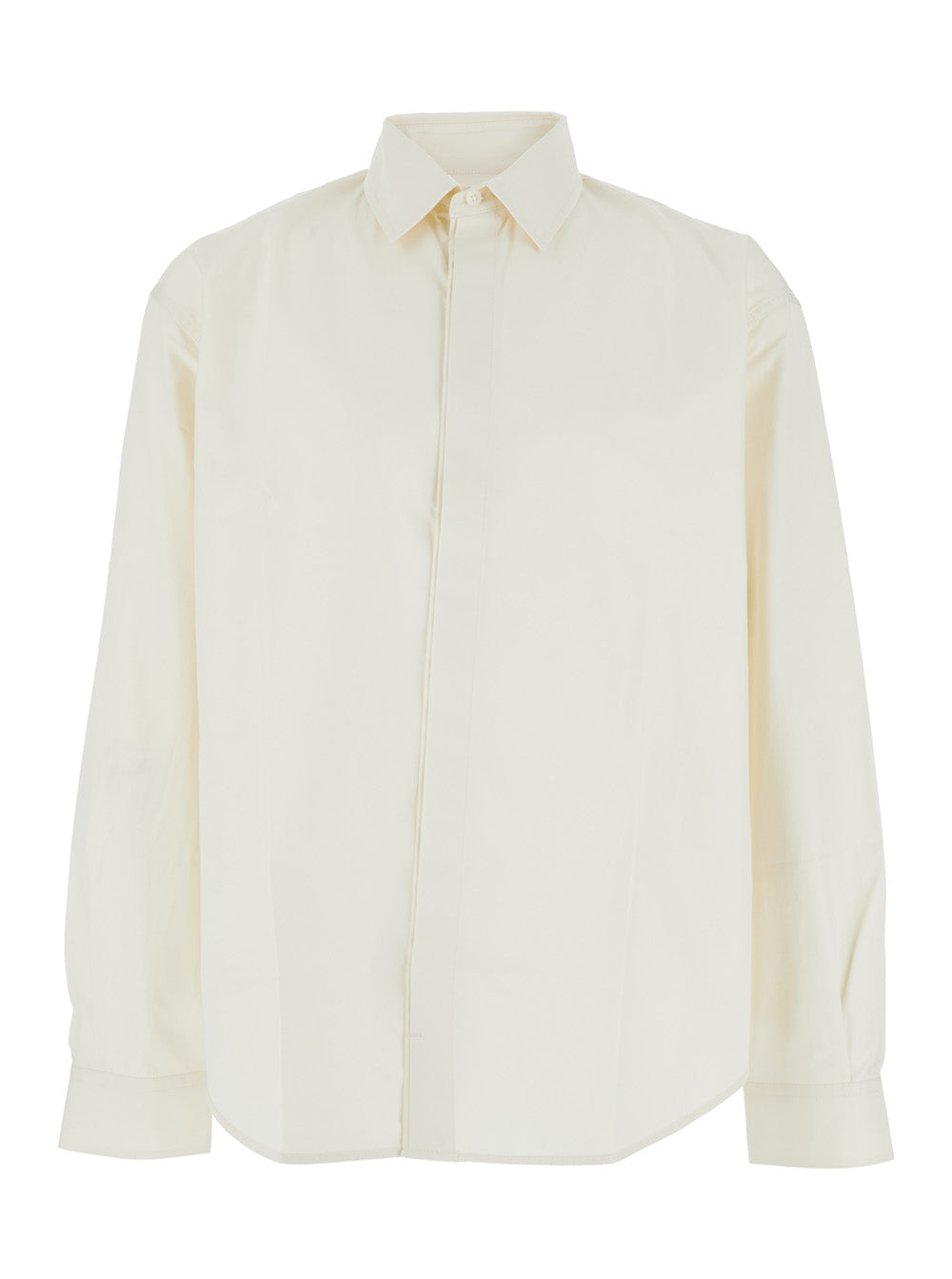 Jacquemus Men 'Henri' White Shirt With Maxi J Logo On The Back In Cotton Man