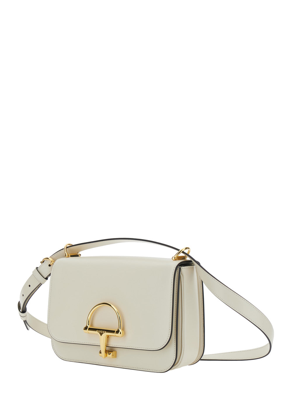 Gucci Women 'Siena Small' White Shoulder Bag With Claw On The Front In Leather Woman
