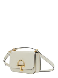 Gucci Women 'Siena Small' White Shoulder Bag With Claw On The Front In Leather Woman