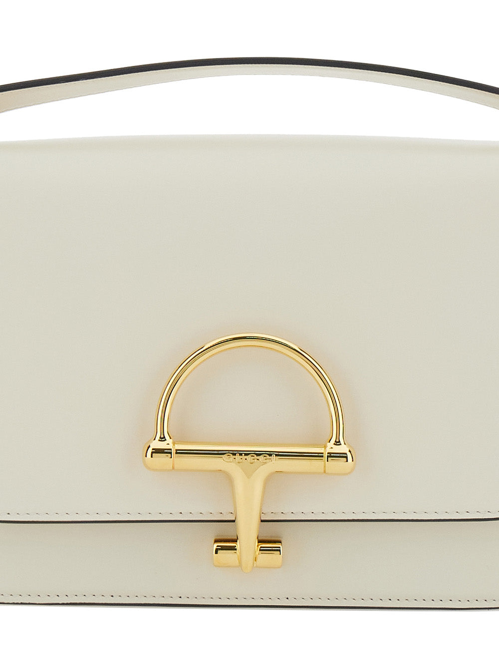 Gucci Women 'Siena Small' White Shoulder Bag With Claw On The Front In Leather Woman