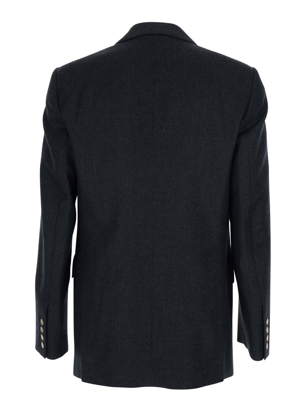 VIVIENNE WESTWOOD Vivienne Westwood Men Grey Double-Breasted Jacket With Wide Peak Lapels In Wool Man