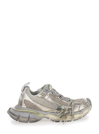 Balenciaga Women '3Xl' Metallic Low Top Sneakers With Logo Detail In Tech Fabric Woman