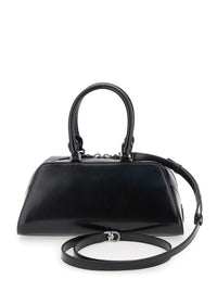 Givenchy Women Black Small 'Antigona East West' Handbag With Adjustable And Removable Shoulder Strap And Lettering Logo On The Front In Leather For Women