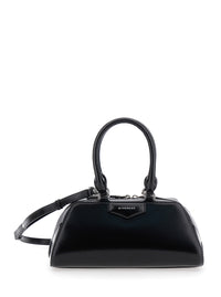 GIVENCHY Givenchy Women Black Antigona East West' Mini Handbag With Adjustable And Removable Shoulder Strap And Logo Lettering On The Front In Leather For Women