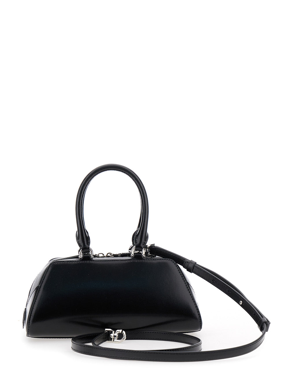 GIVENCHY Givenchy Women Black Antigona East West' Mini Handbag With Adjustable And Removable Shoulder Strap And Logo Lettering On The Front In Leather For Women