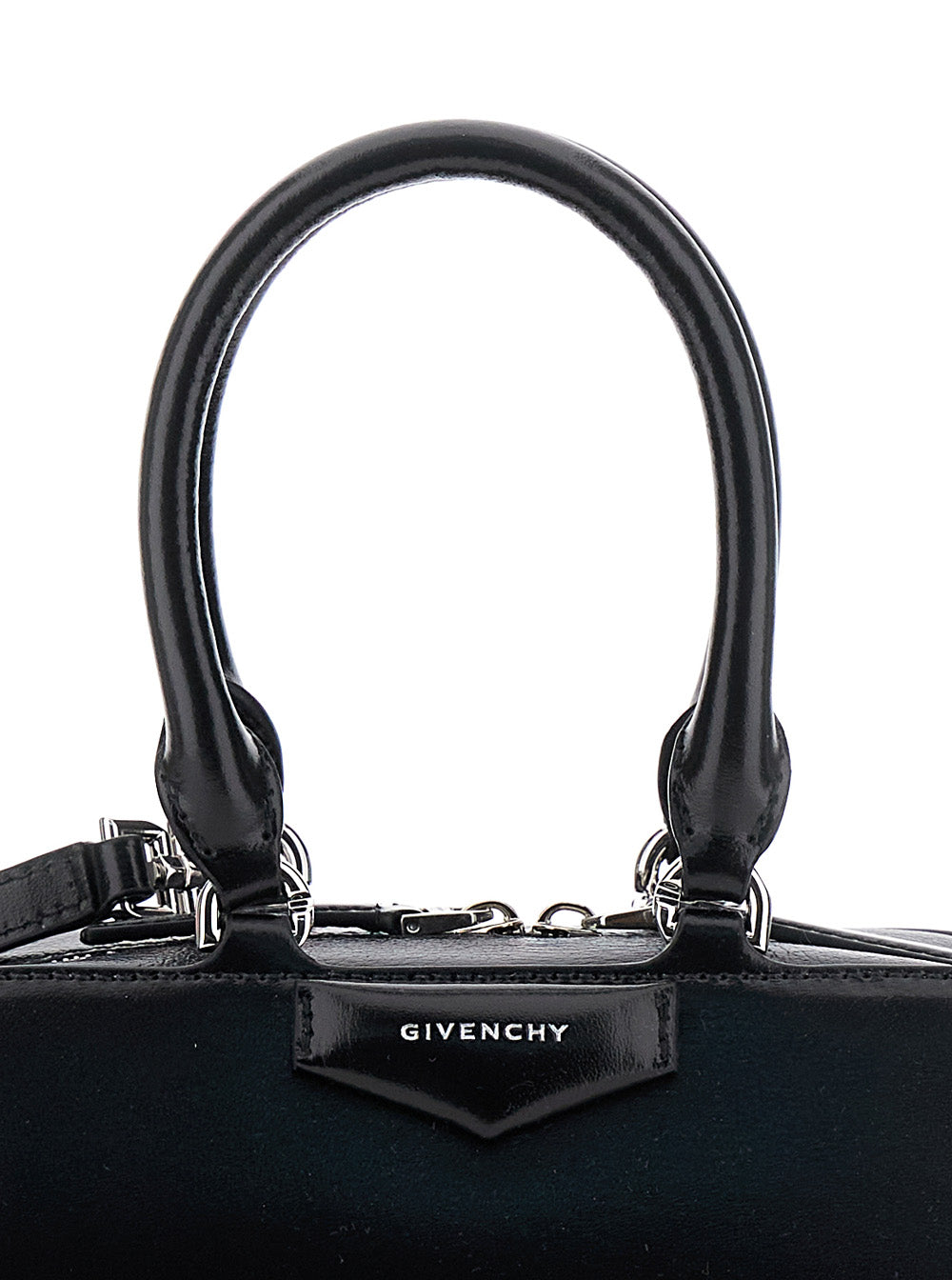 GIVENCHY Givenchy Women Black Antigona East West' Mini Handbag With Adjustable And Removable Shoulder Strap And Logo Lettering On The Front In Leather For Women