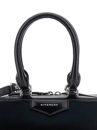 GIVENCHY Givenchy Women Black Antigona East West' Mini Handbag With Adjustable And Removable Shoulder Strap And Logo Lettering On The Front In Leather For Women