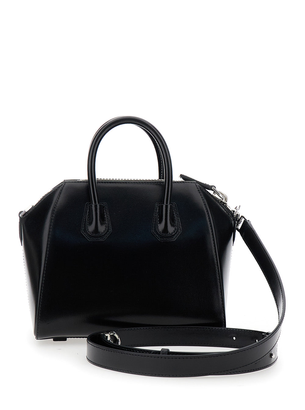 Givenchy Women Handbag 'Antigona' With Laminated Logo In Black Leather Woman