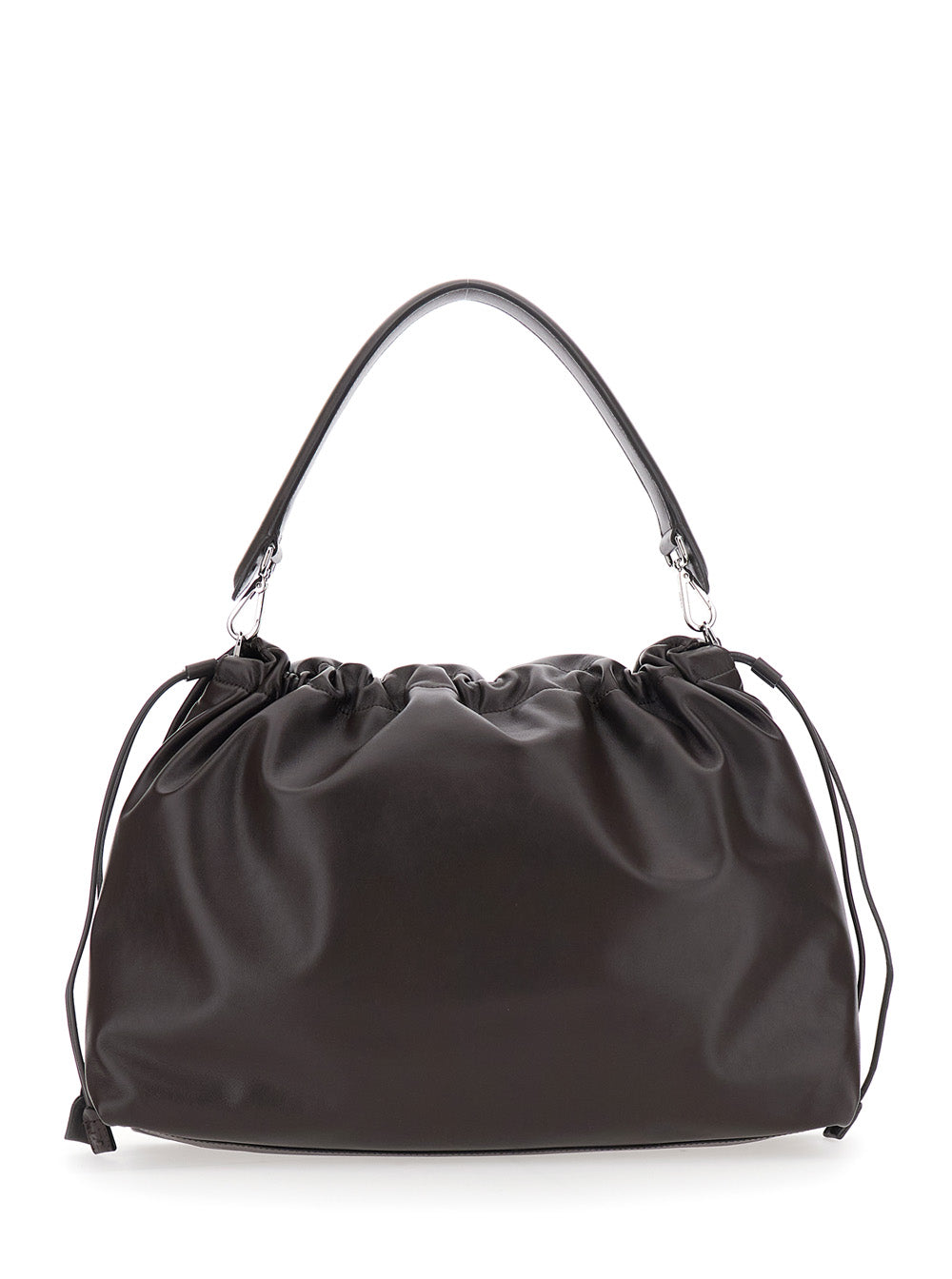 Fendi Men 'Mama Baguette Large' Brown Shoulder Bag With Ff Closure On The Front In Leather Man