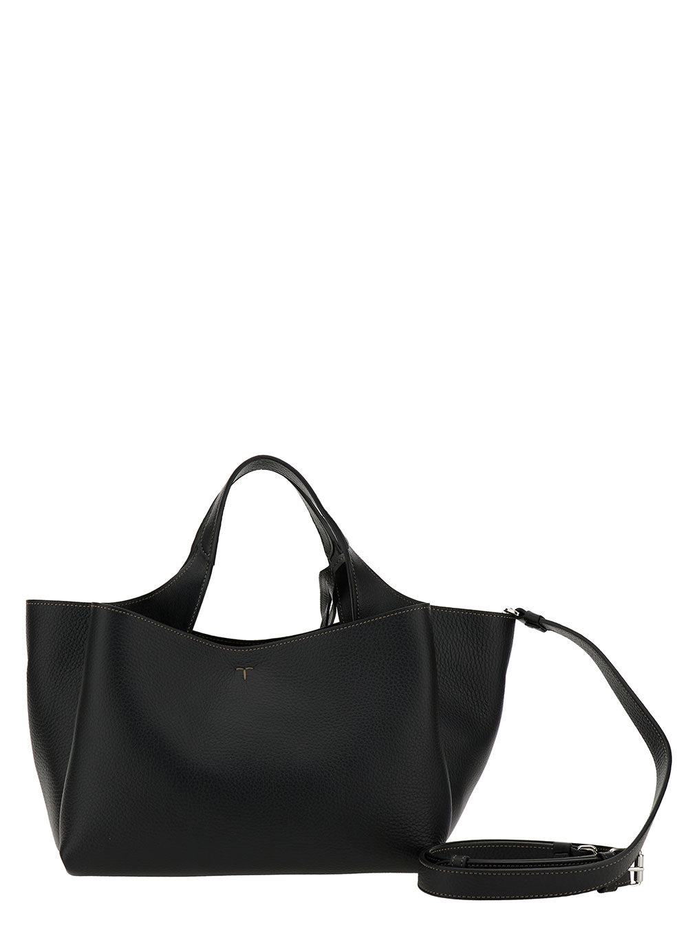 TOD'S Tod's Women Handbag 'T Timeless' With Embossed Logo In Black Garnet Leather For Women