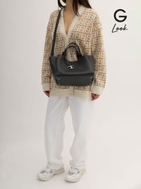 TOD'S Tod's Women Handbag 'T Timeless' With Embossed Logo In Black Garnet Leather For Women