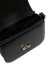 A.P.C. A.P.C. Women 'Grace' Black Mini Crossbody Bag With Adjustable Strap And Logo Lettering Imprinted On The Front In Leather For Women
