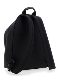 Givenchy Men Black Backpack With Adjustable Straps And Logo On The Front In Tech Fabric For Men
