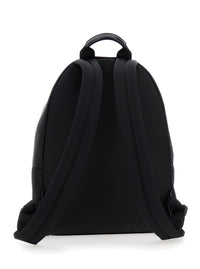 Givenchy Men Black Backpack With Adjustable Straps And Logo On The Front In Tech Fabric For Men