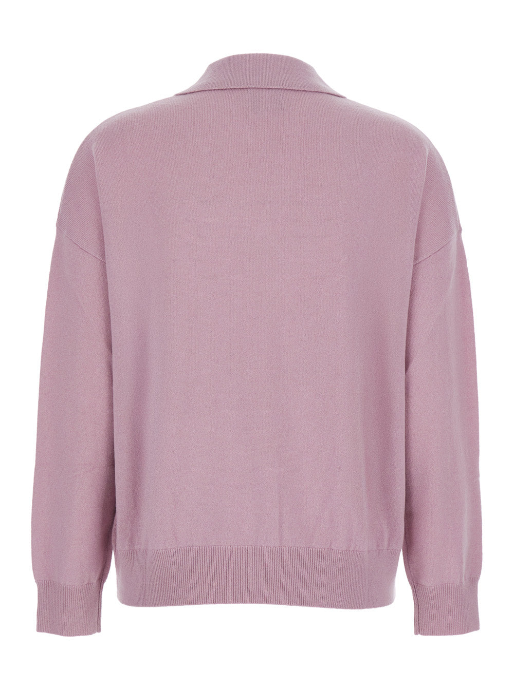 Leplain Women Pnik Sweater With Polo-Style Collar And V-Neck In Cashmere Woman