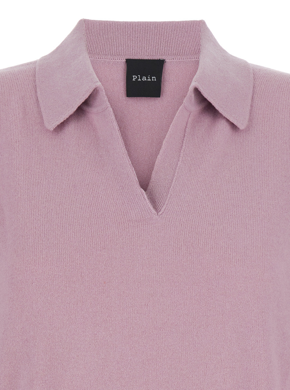 Leplain Women Pnik Sweater With Polo-Style Collar And V-Neck In Cashmere Woman