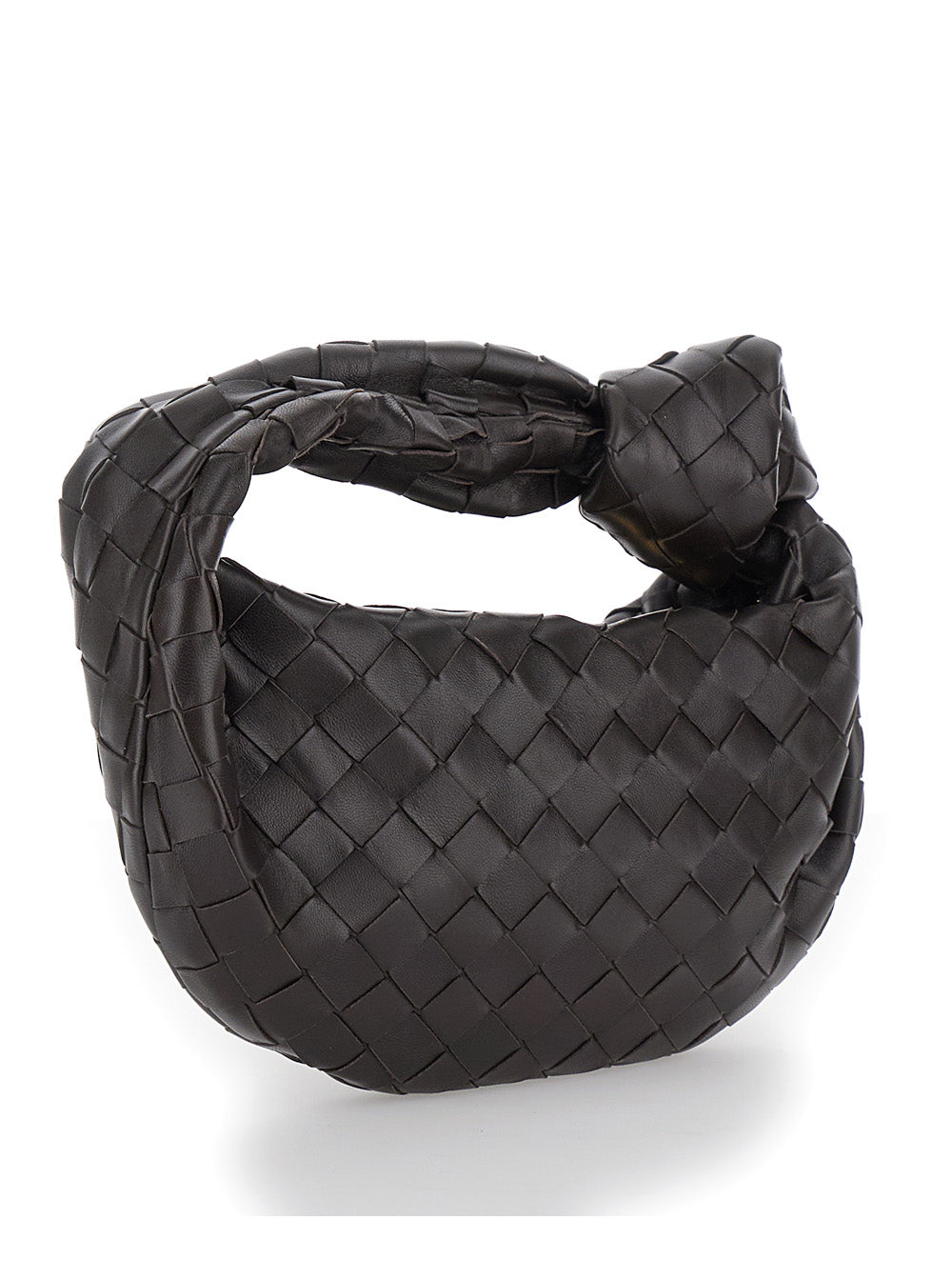 Bottega Veneta Women Brown Handbag 'Mini Jodie' With Woven Nappa In Leather For Women