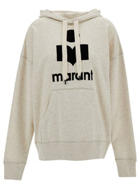 Isabel Marant Etoile Women Hooded Sweatshirt With Tone-On-Tone Logo Print In Cotton Blend White Women