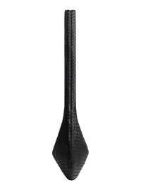 Bottega Veneta Men Bottega Shoulder Bag With Top Zip Closure And Black Leather Intreccio Motif For Men