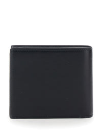 Gucci Men Bi-Fold Wallet With Horsebit On The Front And Logo Imprinted Inside In Black Leather For Men