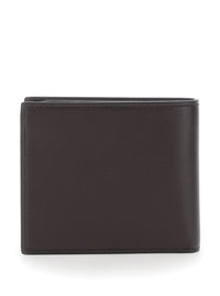 Gucci Men Brown Bi-Fold Wallet With Horsebit On The Front And Logo Imprinted Inside In Leather Men