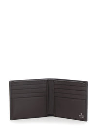 Gucci Men Brown Bi-Fold Wallet With Horsebit On The Front And Logo Imprinted Inside In Leather Men