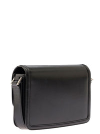 SAINT LAURENT Saint Laurent Men 'Cassandre' Black Messenger Bag With Cassandre Detail In Smooth Leather Men