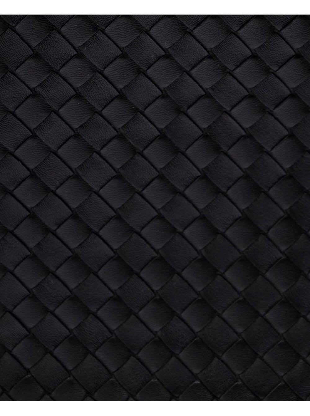 Bottega Veneta Men Black 'Veneto' Crossbody Bag With Intreccio Motif In Leather For Men