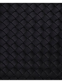 Bottega Veneta Men Black 'Veneto' Crossbody Bag With Intreccio Motif In Leather For Men
