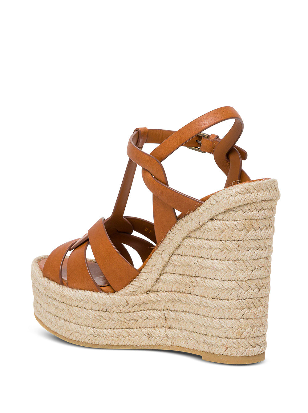 Saint Laurent Women 'Tribute' Brown Espadrilles In Leather Woman